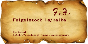 Feigelstock Hajnalka névjegykártya